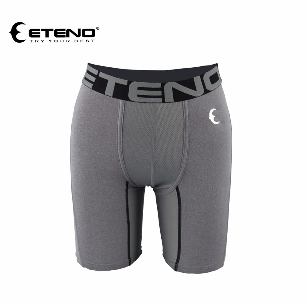 ETENO Men Grey 5"Sports Shorts Basketball Underwear Fitness Running