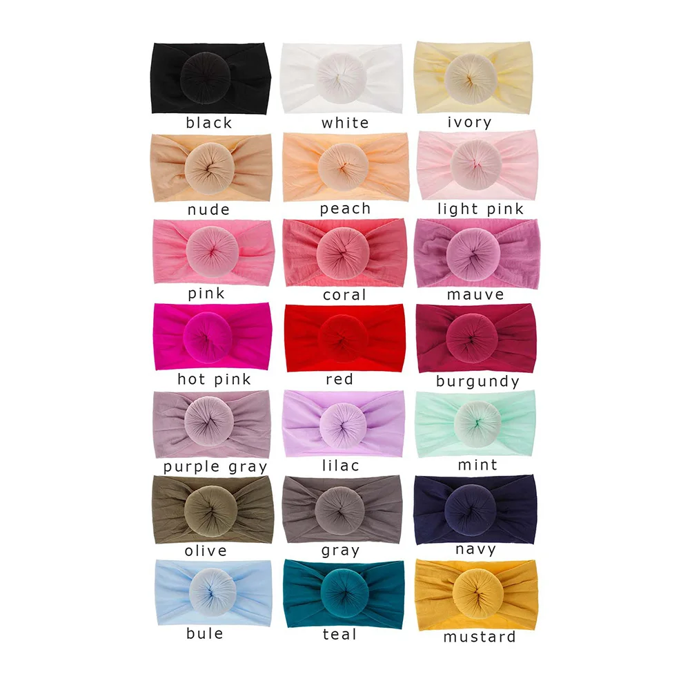 

10pcs/lot ,16cm*9cmTurban Nylon Headband ball nylon headband lace Nylon Headband Hair fashion Accessories ,headband flower DIY