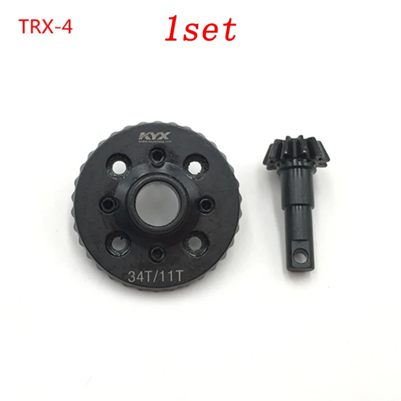 

1set Traxxas TRX-4 RC Cars Bridge Axle Gear Reinforced Steel Differential Gear 34T/11T for 1/10 Model Cars Connector Parts