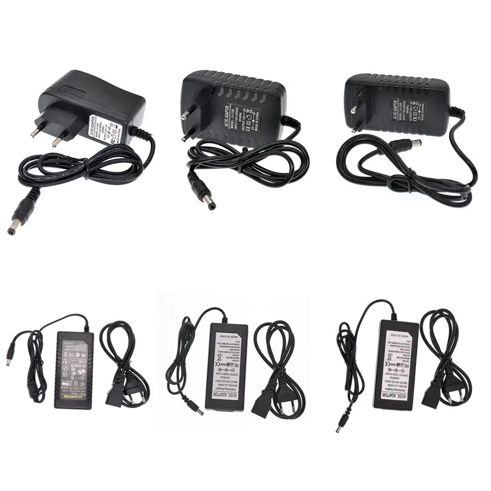 

DC 5V 12V 24V Lighting Transformers Power Supply 1A 2A 3A 4A 5A 6A 8A Converter Charger Adapter For LED Strip
