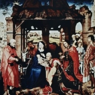Adoration of the Wise Men   Rogier van der Weyden (ca 1399-1464 Netherlandish)  Poster Print (18 x 24)