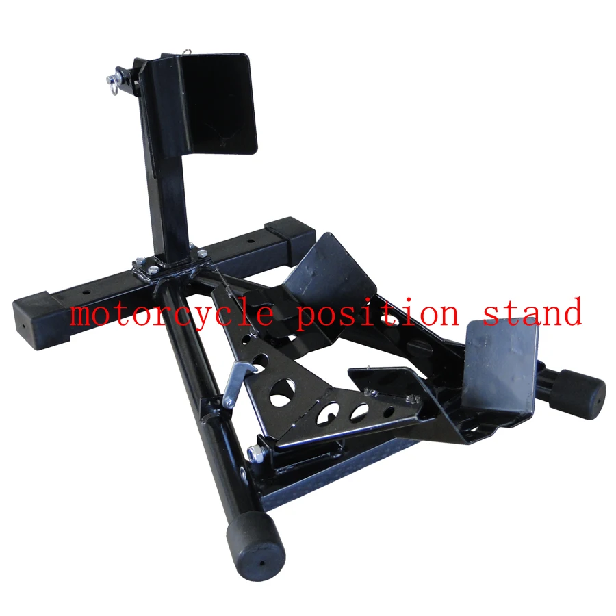 Motorcycle Sport Bike Front Wheel Chock Lift Stand Self Locking Stand