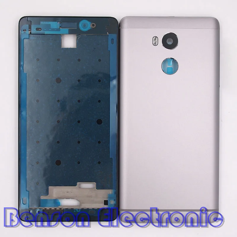 

BaanSam New LCD Holder Front Frame Battery Back Cover For Xiaomi Redmi 4 Pro Housing Case With Power Volume Buttons