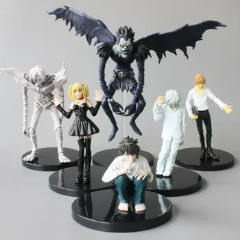 

Anime Death Note L Killer Ryuuku Rem Misa Amane PVC Action Figures Toys Dolls 6pcs/set 7.5-24cm
