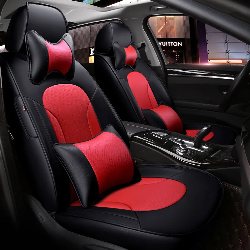 Кожаный чехол на сиденье для Hyundai IX35 IX25 Sonata Santafe Tucson ELANTRA Accent Verna I30|seat cover for hyundai|leather