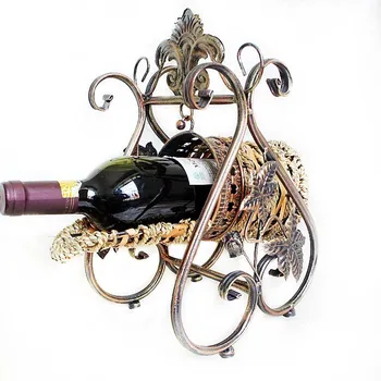

Modern Creative Iron Wine Rack Wine Holder Abstract Metal Craft Wine Cabinet Decoration Home Decoration Metal Craft