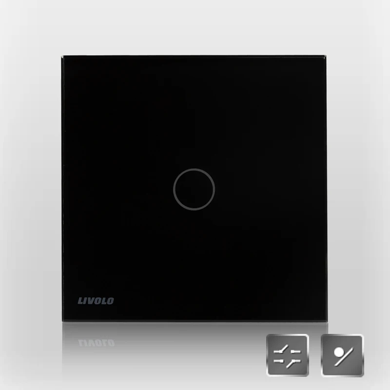 

Switch switch socket sensor switch smart switch wall c6 black touch dual