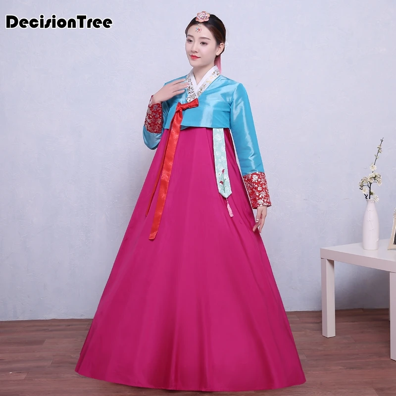 Традиционное корейское платье поступления ханбок корейская традиционная корейский ханбок платье традиционная китайская одежда