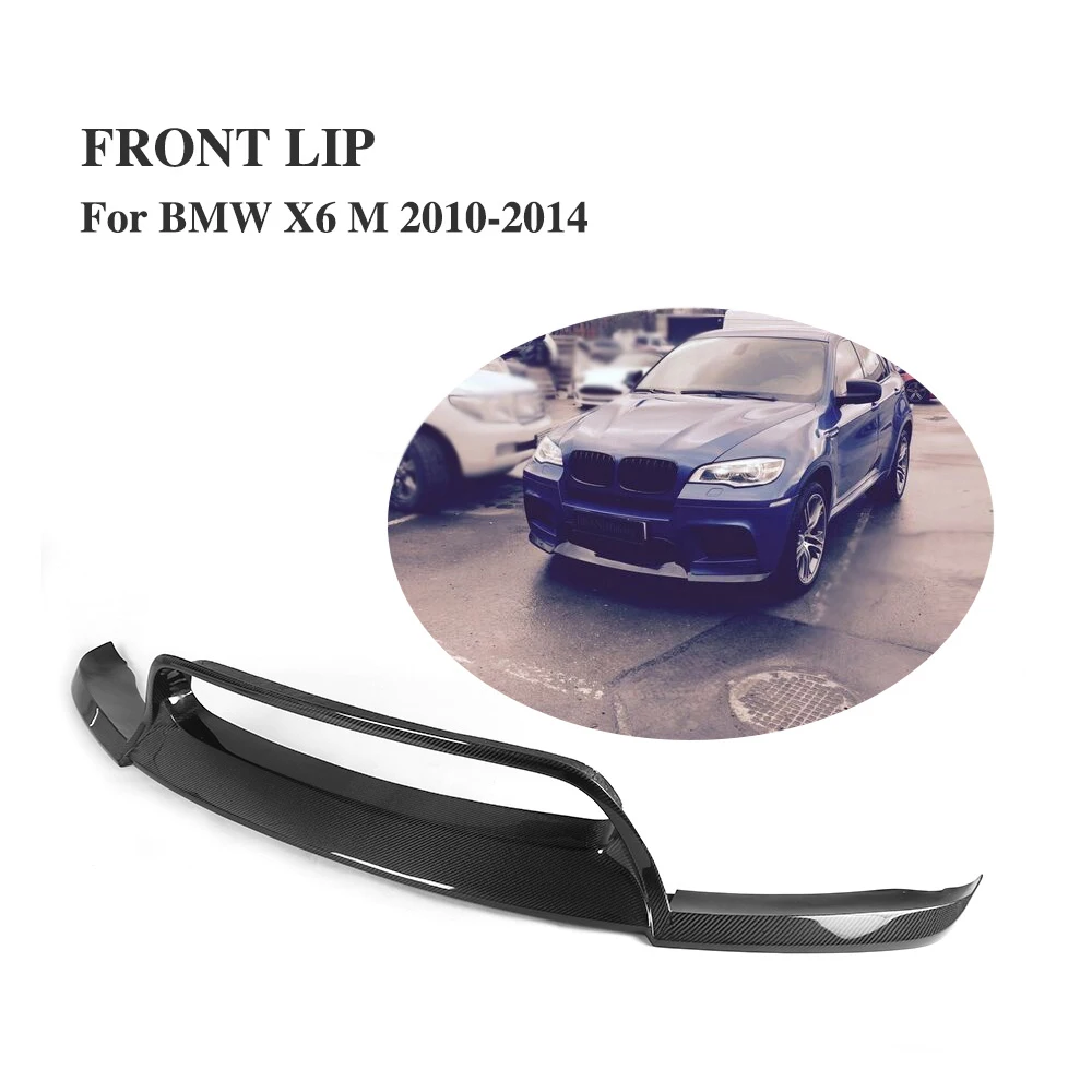 

Carbon Fiber Front Lip Spoiler Chin Apron For BMW X6 M Bumper 2010-2014