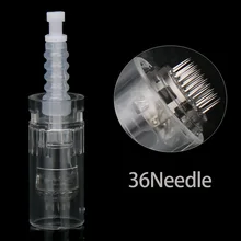 100 Pcs/Pack 36Pin  Needle Cartridge Bayonet Port for Electric Auto Microneedle Derma Pen Tip Nutrition Input