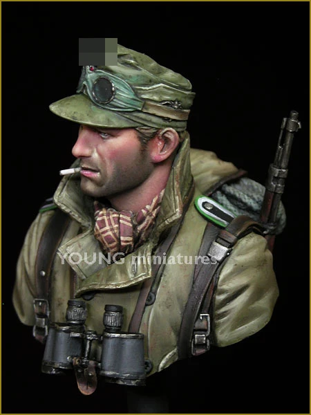 1/10 GEBIRGSJAGER 1942 фигура из смолы грудь GK военная тема Второй мировой войны второй без