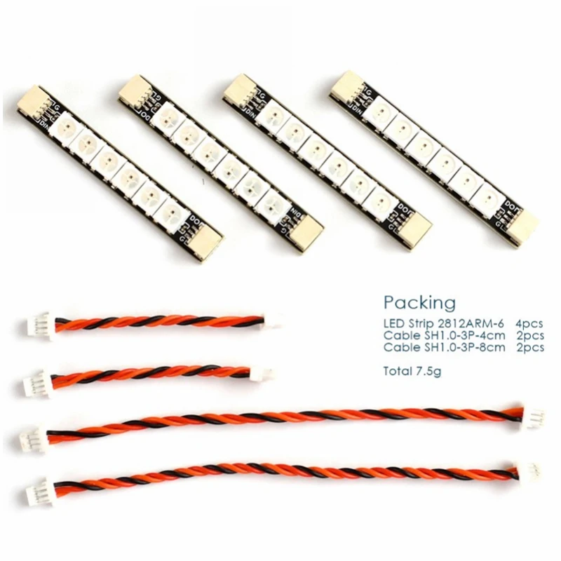 

Matek 2812ARM Light-4/-6 LED Board Distribution board for FPV LED Drone ARM Light BetaFlight INAV