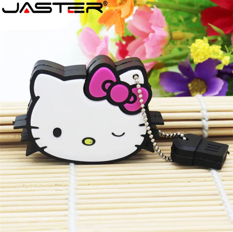 JASTER hello kitty Usb флеш-накопитель 64 ГБ 32 ГБ флеш-накопитель 4 ГБ 8 ГБ 16 ГБ мультфильм U Диск флеш-карта Горячая Распродажа карта памяти