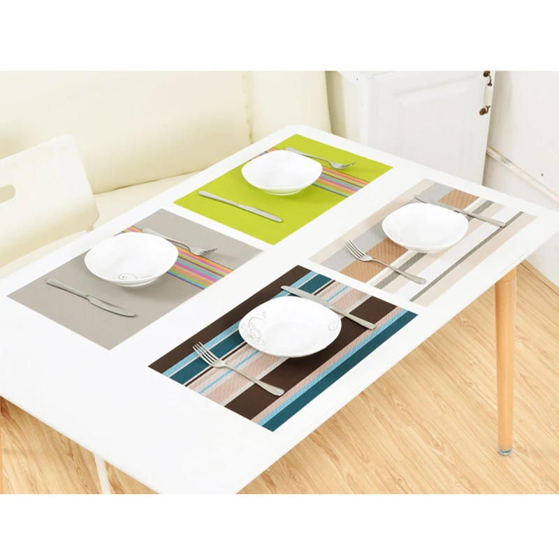 

Multicolor Explosion Models European Version Of The High-end Fashion Party Anti-hot Anti-Friction Pvc Placemat Table Mat