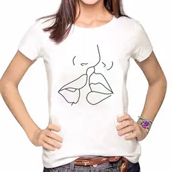 Женская одежда, футболка с принтом, летняя рубашка, Повседневная Милая модная женская футболка с коротким рукавом, женская футболка