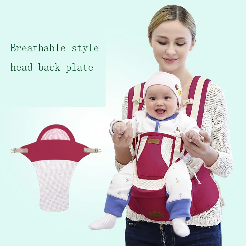 Детский слинг Хипсит(пояс для ношения ребенка), дышащий Многофункциональный рюкзак с перекрещивающимися ремешками, поясной Рюкзак-переноска на четыре сезона - Цвет: F