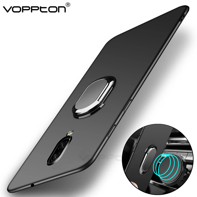 Ultra Slim Hard PC Case For OPPO Reno 10x Zoom Phone Cover Matte Plastic Finger Ring Holder for Stardard shockproof |