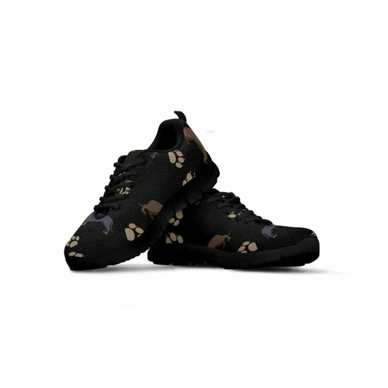 

ThiKin Dachshund Dog Printed Men's Casual Sneakers Boys Students Fashion Lace Up Flat Shoes Stylish Air Mesh Flats Man