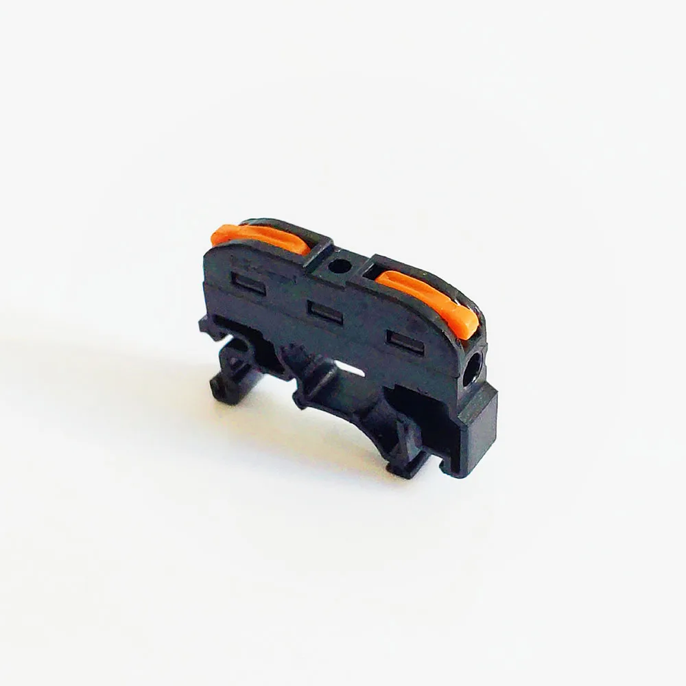 bloco de terminais push in conector encaixe 2 pinos 03