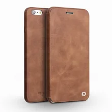 QIALINO For iphone 6&6s Case Ultra slim Real Leather Case for iPhone 6/6s plus Style High Quality Flip Cover for iphone6 4.7/5.5