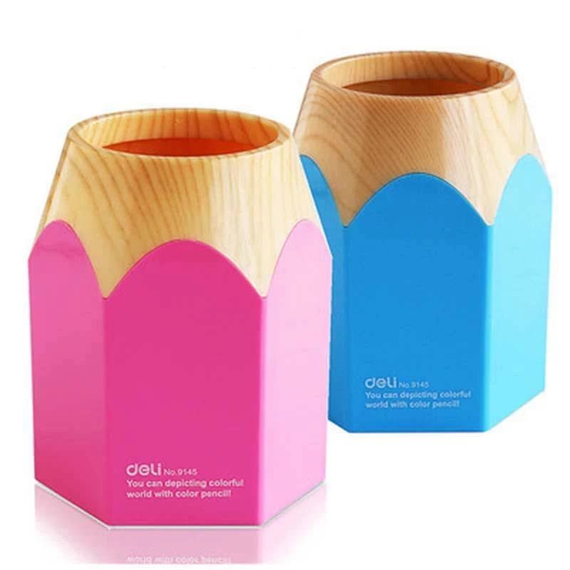 

Popular Creative Pen Vase Pencil holder Makeup Brush Holder Stationery Desk Tidy New Design Container Gift