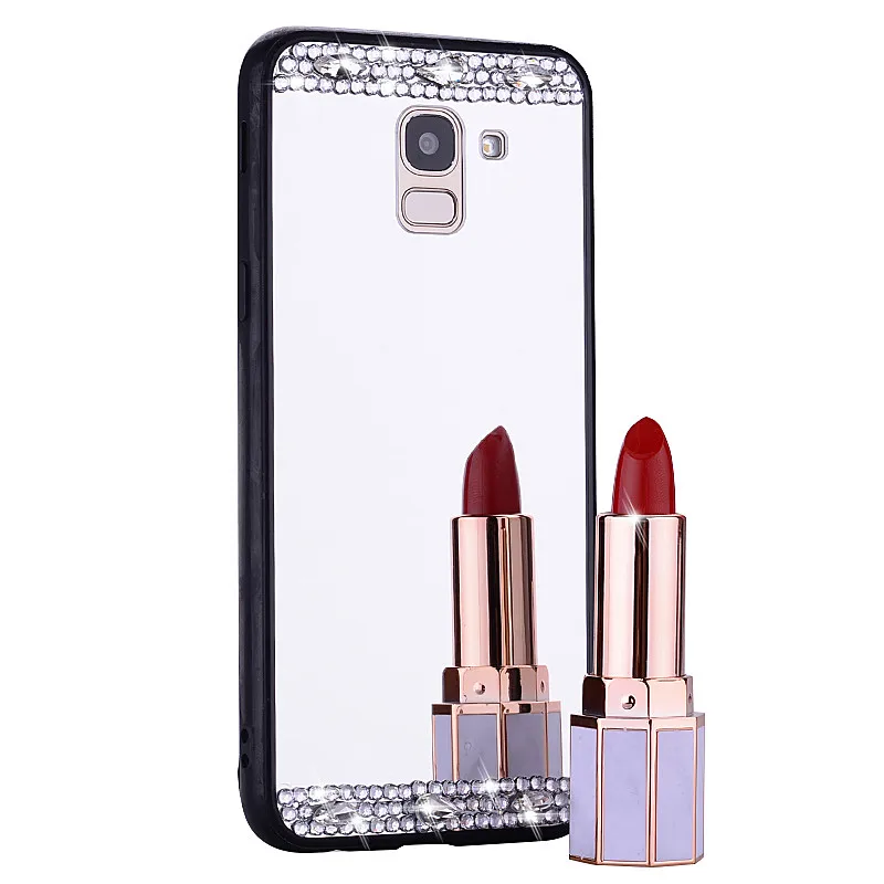 Роскошный зеркальный чехол для iphone 6 7 8 PLUS X XR XS MAX Huawei p30 pro p20 lite honor 20 9 10 p smart y6 y5 y9