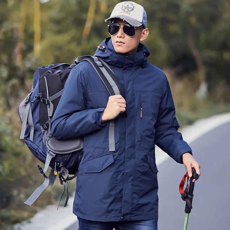 

Men Women Winter jacket long parka coat men women outdoors Thermal fleece Windbreaker male waterproof velvet jackets windproof