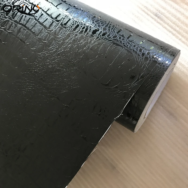 US $189.05 Crocodile Leather PVC Vinyl Sticker With air channels Crocodile Vinyl Film For Car Wrap ORINO WRAPPING SIZE 152X30 Meters