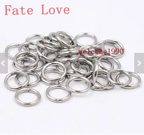 

Fate Love 600 шт., нержавеющая сталь 1*5 мм/1*6 мм/1*7 мм/1*8 мм, переходное кольцо и разделенные кольца, открывающееся ожерелье, DIY ювелирные аксессуары