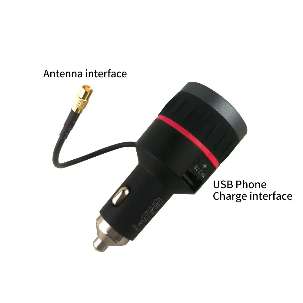 Автомобильный DAB+ радиоприемник fm-передатчик Универсальный Plug-and-Play DAB+ тюнер Автомобильный музыкальный плеер USB зарядное устройство 5 В/2,4 А для iPhone