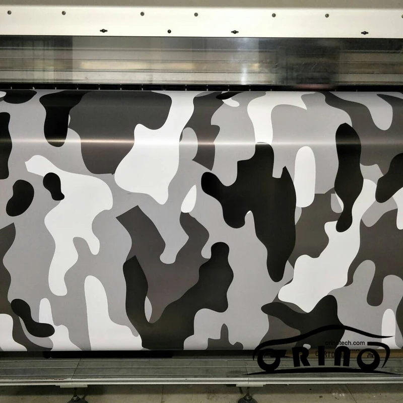 Black White Camouflage Vinyl Wrap-2