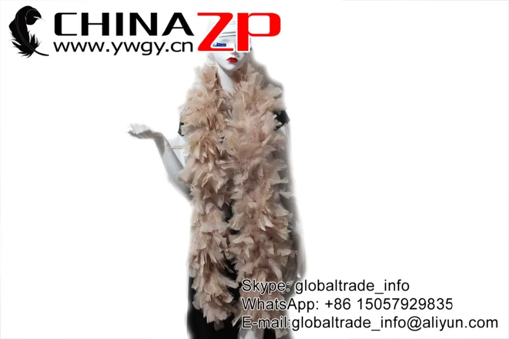 11 Ivory Chandelle Feather boa 150g  (5)