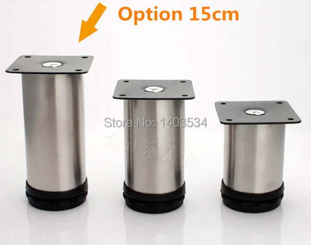 

1 Pair 15cm height Stainless cabinet leg sofa leg Furniture Caster