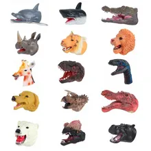 Имитация ручной куклы Мир Юрского периода Животные медведь динозавры Лев Акула Модель фигурки куклы кукла, образовательные игрушки для детей