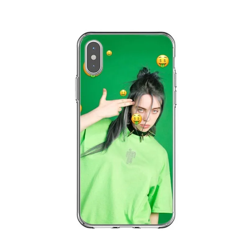 Billie eilish rainbow blohsh глаза океана мягкая задняя крышка чехол для телефона для iPhone 11 Pro Max X 5 5S SE 6 6S Plus 7 8 Plus XS MAX XR - Цвет: TPU