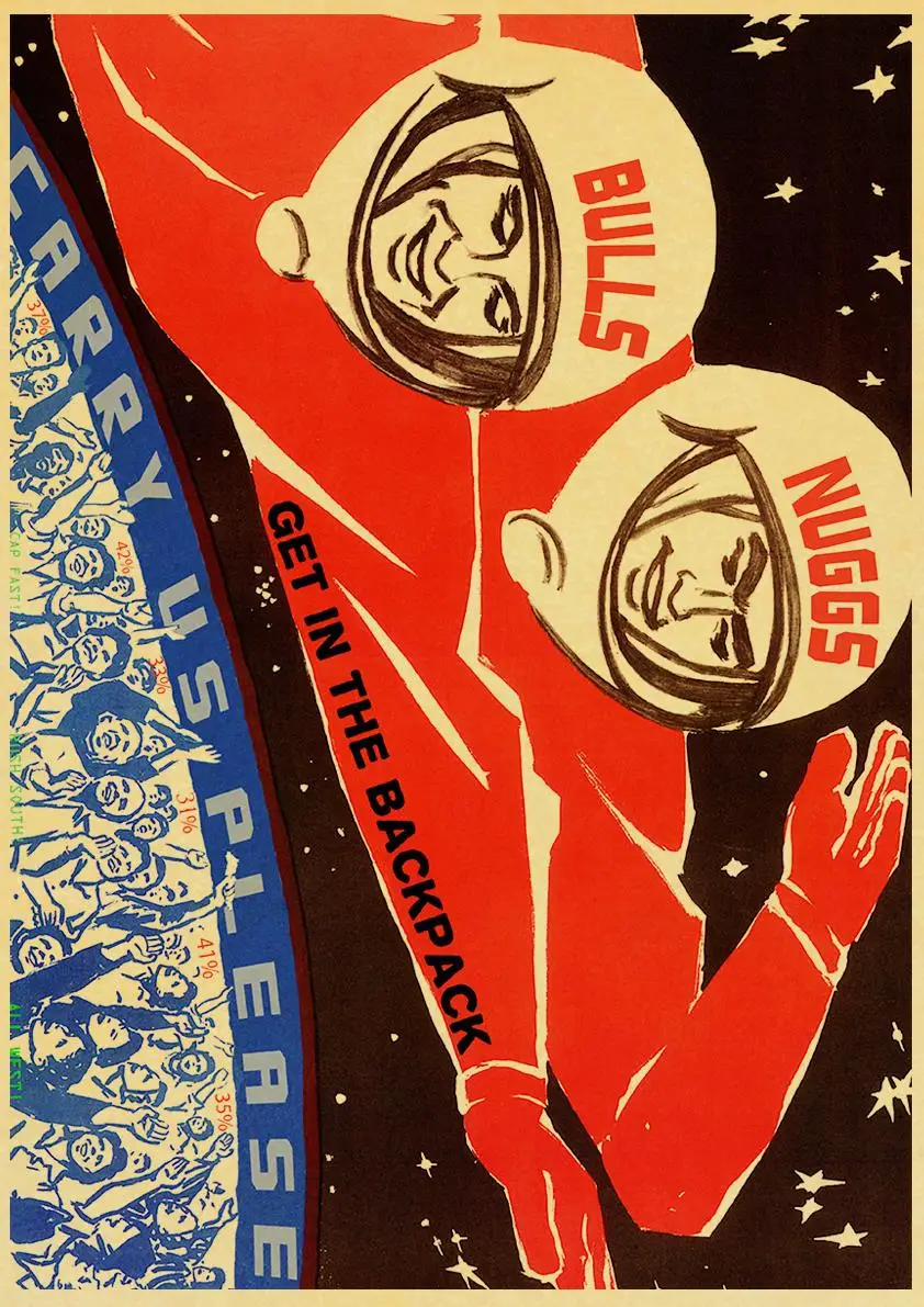 ВИНТАЖНЫЙ ПЛАКАТ русская агитация космическая гонка плакат настенная живопись плакаты и принты настенные картины декор для ванной комнаты - Цвет: E150