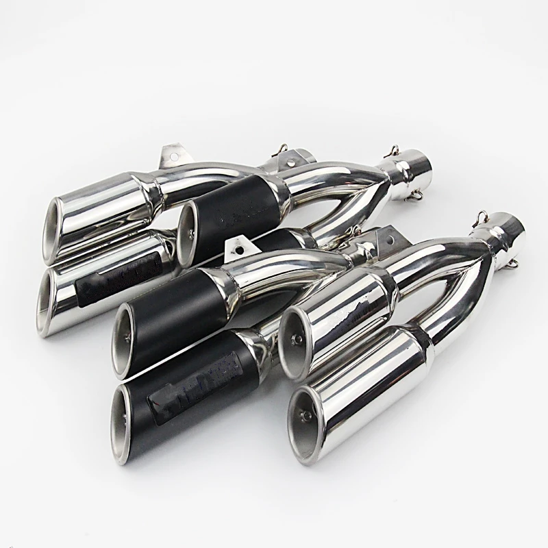 

Laser Marking Stainelss Steel Motorcycle Exhaust Muffler With Moveable DB Killer For CB400 CBR190 600 FZ400 Z250 BN600