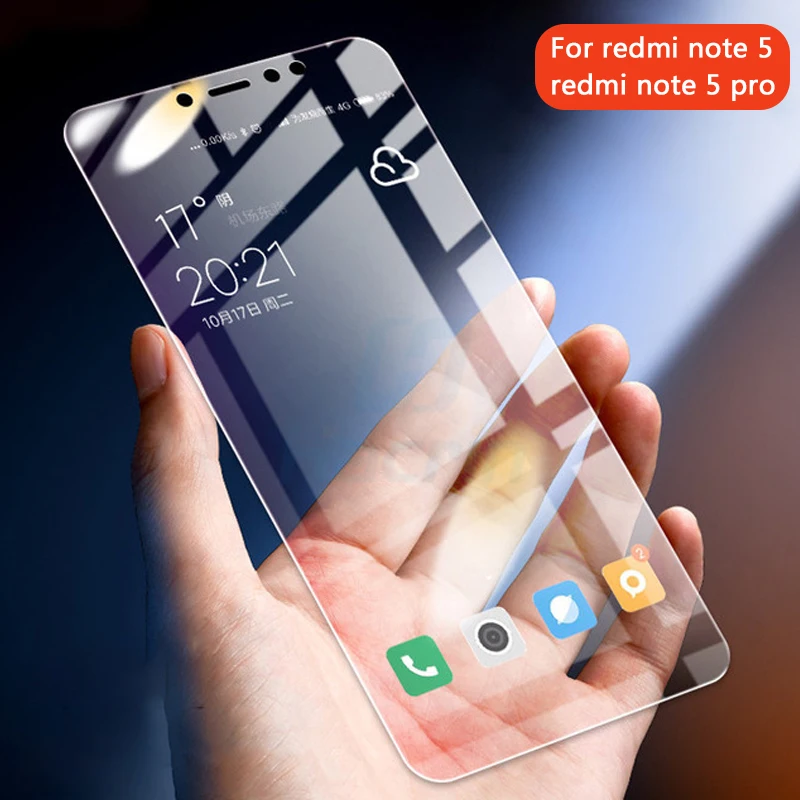 

Tempered Glass For Xiaomi Redmi Note 5 Note 5 Pro Screen Protector 9H 2.5D protective Film Redmi 5 plus Explosion-proof Foam box