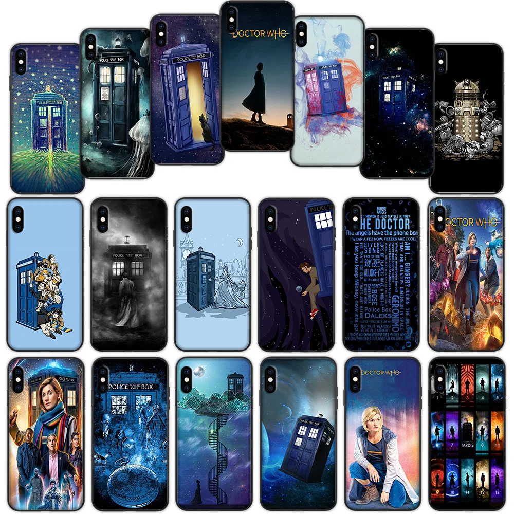 

Doctor Who Tardis Soft Cover Case for iPhone XS 11 Pro Max XR X 7 8 6 6S Plus