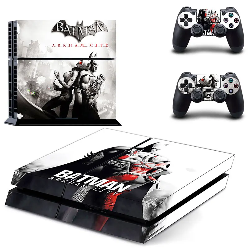 Бэтмен Аркхэм город ps4 наклейки кожи стикер для Sony Play Station4 консоль и 2 контроллера