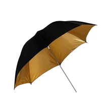 CY – parapluie de photographie noir doré réfléchissant, livraison gratuite, 33 pouces 83cm, Flash de Studio Photo