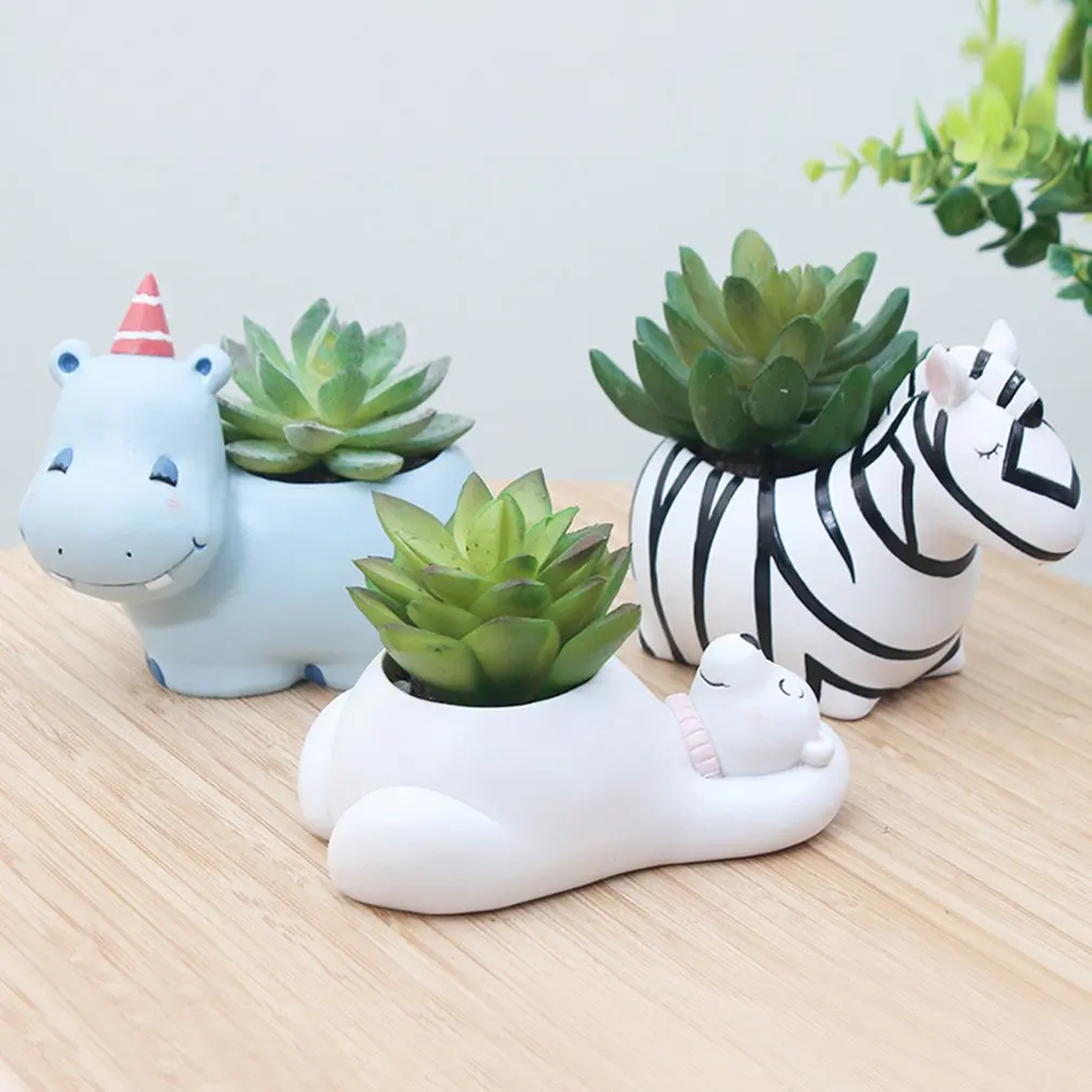 

Succulent Plant Pots New Design Planter Container for Mini Plant Bonsai Flowers Succulents and Cactus Cute Animal