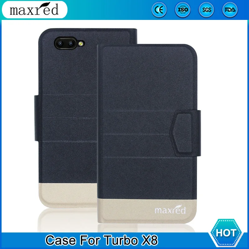 

5 Colors! Turbo X8 Case 2019 High Quality Flip Ultra-thin Luxury Leather Protective Case For Turbo X8 Cover Phone