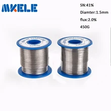 Припой Пайки проводов 41SN чистое олово 1.5 мм 450 г розин основные сольдер оловянно-свинцового розин ролл поток ведущий расплава ядро пайки олово Arame де solda паяльник припой с флюсом проволочный олово для пайки