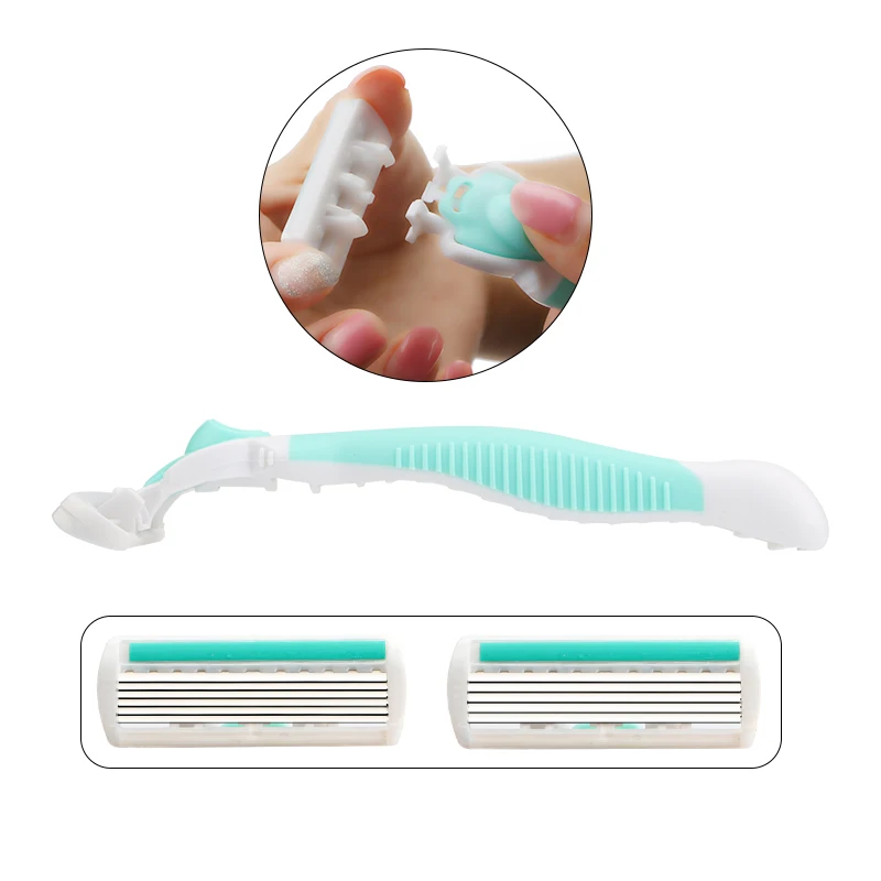 HAWARD Razor 9 картриджей + 1 бритвенная ручка Женская бритва для удаления волос белая и
