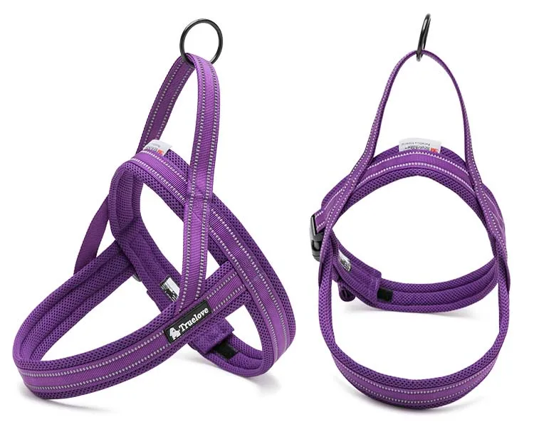 MySudui Truelove No Pull Dog Harness Small Large Reflective Pet Cat Harness Nylon Bulldog Chihuahua Velcro Car Dog Belt Dropship (5)