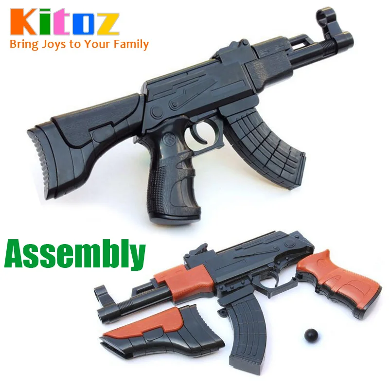 

Kitoz Assembly Gun Rifle AK-47 AK47 DIY Building Blocks 3D Miniature Model Plastic Toy Gift for Boy Kids