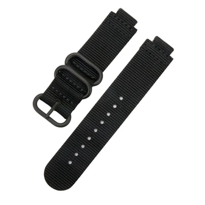 Black black buckle Холст нейлоновый ремешок для наручных часов Garmin forerunner 735XT 220 230 235 620 630 ремешок для наручных часов, нейлоновый ремешок для наручных часов Garmin forerunner ремешок Ремни - Цвет: Black black buckle