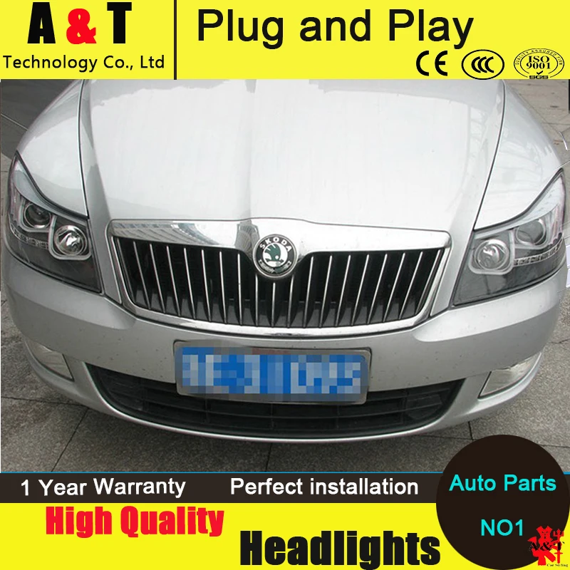Car Styling For Skoda Octavia A5 headlight assembly 2010 2012 Octavia