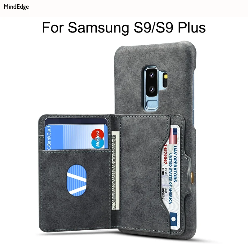 Multifunction Card Slot Leather Stand Back Cover Case for Samsung Galaxy S9 S9 Plus Case Wallet Pouch for Samsung S9 Plus Hoesje